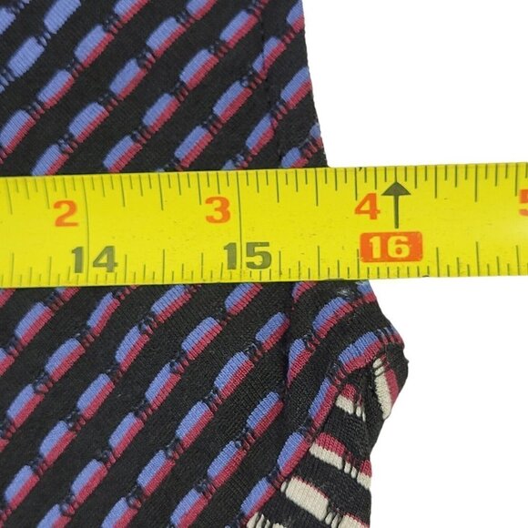 BCBGMaxAzria Jasmyne Skater Dress Size S Cap Sleeve V Neck Stretch Colorful - Picture 10 of 11